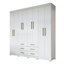 Ver imagem 3 de Guarda Roupa Casal 8 Portas 6 Gavetas Liverpool 8.6 