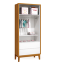 Ver imagem 3 de Guarda Roupa Infantil 2 Portas e 2 Gavetas Branco Savana Classic Madeira