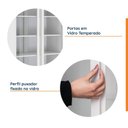 Ver imagem 6 de Cristaleira 2 Portas 2 Gavetas MDF Tiê CabeCasa MadeiraOriginals