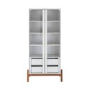 Ver mais imagens de Cristaleira 2 Portas 2 Gavetas MDF Tiê CabeCasa MadeiraOriginals Branco/Off White