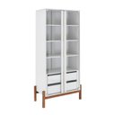 Ver imagem 2 de Cristaleira 2 Portas 2 Gavetas MDF Tiê CabeCasa MadeiraOriginals Branco/Off White