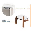 Ver imagem 6 de Cristaleira 2 Portas 2 Gavetas MDF Tiê CabeCasa MadeiraOriginals Branco/Off White