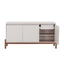 Ver imagem 7 de Buffet 3 Portas 2 Gavetas Tiê CabeCasa MadeiraOriginals Offwhite