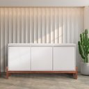 Ver imagem 1 de Buffet 3 Portas Tiê CabeCasa MadeiraOriginals Offwhite