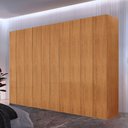 Ver imagem 1 de Guarda Roupa Casal Everest 100 Mdf 10 Portas e 10 Cabideiros Moderna Mobília