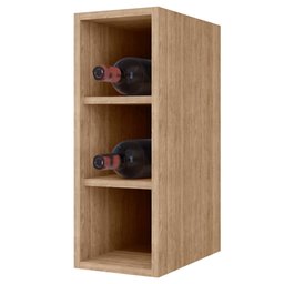 Armário de Cozinha Modulada 5 Peças CP18 com Pia Inox Castanho/Preto - Lumil Lumil Móveis - 8