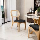 Ver imagem 6 de Kit 5 Cadeiras para Sala de Jantar Estofada e Tela Mariah L02 Linho Chumbo
