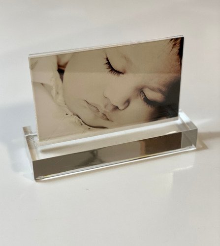 Porta Retrato 10x15 Acrílico Base Maciça Top Clean Cor:cristal - 5