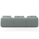 Ver imagem 6 de Sofá 3 Lugares com Chaise Direito Sala Living 248cm Arlo F04 Linho Cinza - Lyam Decor