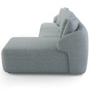 Ver imagem 7 de Sofá 3 Lugares com Chaise Direito Sala Living 248cm Arlo F04 Linho Cinza - Lyam Decor
