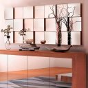 Ver imagem 1 de Espelho Decorativo 3d Painel Placa Vidro Liverpool 1,05m X 60cm Montável