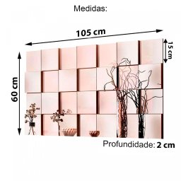 Espelho Decorativo 3d Painel Placa Vidro Liverpool 1,05m X 60cm Montável - 4