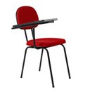 Ver imagem 7 de Kit 3 Cadeiras Universitária Secretária com Prancheta Ecoflex