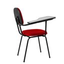 Ver imagem 2 de kit 3 Cadeiras Universitária Secretária com Prancheta Ecoflex