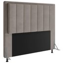 Ver imagem 3 de Cabeceira Cama Box Queen Veneza 160 Cm Suede Mv Estofados