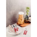 Ver imagem 2 de Faqueiro Tramontina Inox 20 Peças Leme Vermelho - Casa Dos Fogões