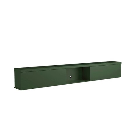 Nicho Basculante 180cm C/ 2 Portas P/ Painel de Tv 100% Mdf Cor:musgo