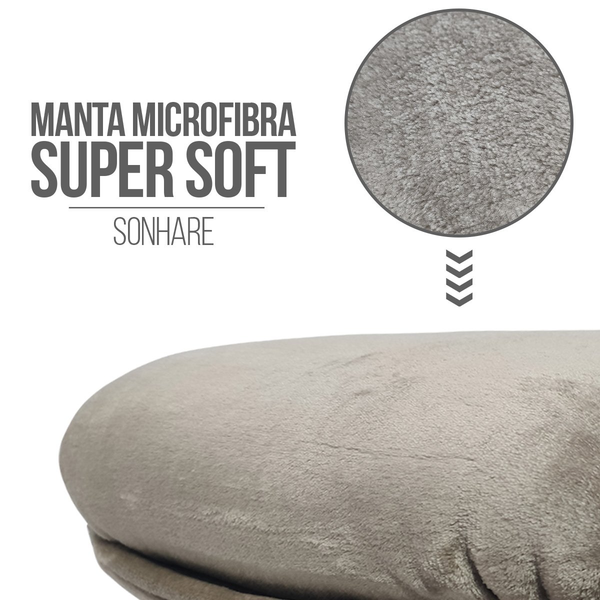 Manta Microfibra Casal Super Soft Sonhare Toque Macio:Dove - 2