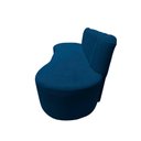 Ver imagem 6 de Sofá 2 Lugares Orgânico Curvo Madrid 150cm Couro Azul Marinho