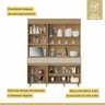 Cozinha Compacta 5 Portas 2 Gavetas Nesher Realeza 160cm Mdf Carvalho/greige - 7