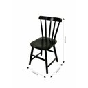 Ver imagem 2 de Kit 2 Cadeiras para Sala de Jantar Espanha Preto