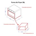 Ver imagem 3 de Forno Air Fryer 30l Fogatti - Multifunções