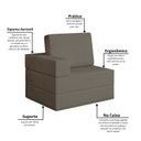Ver mais imagens de Sofá Cama À Vácuo 1 Lugar Linha Modular Flip Magic Yescasa