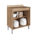 Ver imagem 5 de Cozinha Compacta 5 Peças 2 Armários Aéreos 2 Balcões com Tampo Maldivas 