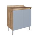 Ver imagem 4 de Cozinha Compacta 5 Peças 2 Armários Aéreos 2 Balcões com Tampo Maldivas 