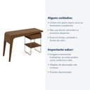 Ver imagem 6 de Escrivaninha Samy - Cor: Amêndoa - Metal: Dourado