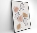 Ver imagem 5 de Quadro Abstrato Folhas - 120x80 Cm - Vidro Impresso