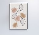 Ver imagem 7 de Quadro Abstrato Folhas - 120x80 Cm - Vidro Impresso
