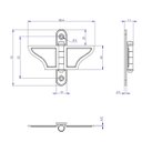Ver imagem 2 de Kit 12 Borboleta para Janela Guilhotina Zincada 20072 - Loth