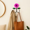Ver imagem 5 de Cabideiro de Parede Cabide para Roupas 2 Ganchos Flor Rosa