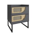 Ver imagem 2 de Mesa de Cabeceira 2 Gavetas Apolo