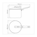 Ver imagem 6 de Pipoqueira Tramontina Loreto em Alumínio Starflon Max Grafite 20 Cm 3,5 L