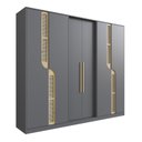 Ver imagem 3 de Guarda Roupa Casal 6 Portas 4 Gavetas Apolo