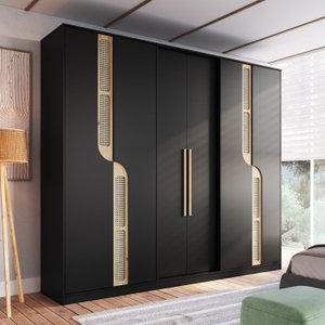 Guarda Roupa Casal 6 Portas 4 Gavetas Apolo