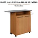 Ver imagem 7 de Tábua de Passar com Armário 2 Portas e Cabideiro Externo Floripa Espresso Móveis