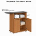 Ver mais imagens de Tábua de Passar com Armário 2 Portas e Cabideiro Externo Floripa Espresso Móveis