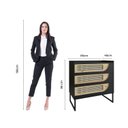 Ver imagem 4 de Cômoda para Quarto MDF/MDP com 3 Gavetas Apolo