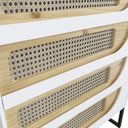 Ver imagem 3 de Cômoda 4 Gavetas com Corrediças Telescópicas e Pés em Metal de 20cm 85cm Apolo