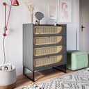 Ver imagem 1 de Cômoda 4 Gavetas MDF/MDP 85 cm Apolo