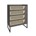 Ver imagem 2 de Cômoda 4 Gavetas MDF/MDP 85 cm Apolo