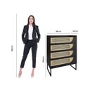 Ver imagem 4 de Cômoda para Quarto MDF/MDP com 4 Gavetas Apolo