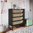 Ver imagem 1 de Cômoda para Quarto MDF/MDP com 4 Gavetas Apolo