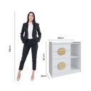 Ver imagem 4 de Cômoda 4 Gavetas 2 Nichos Ares Branco/Ártico
