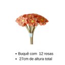 Ver imagem 2 de Buquê de de Rosas Artesanal de Madeira:laranja