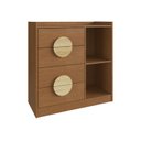 Ver imagem 2 de Cômoda 4 Gavetas 2 Nichos Ares