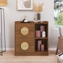 Ver imagem 1 de Cômoda 4 Gavetas 2 Nichos Ares